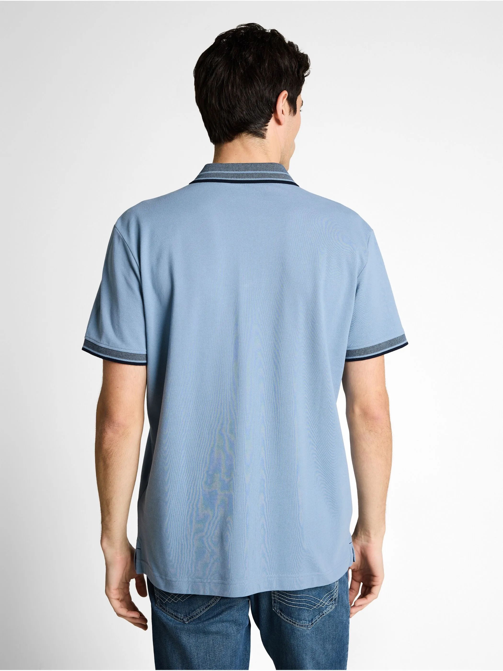 Tom Tailor 1050778 NOS printed polo Blau 922100 39441 2